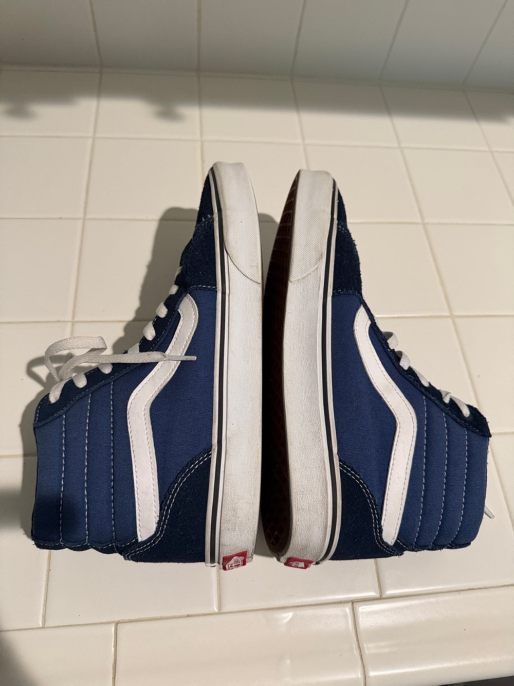 Vans Navy off the Wall Sneakers - Picture 3 of 8